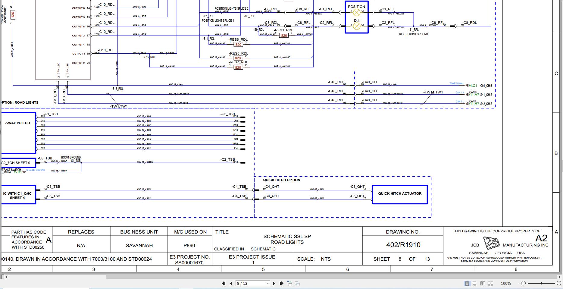 JCB Loader 155 NA T4F RAJ 2020 Electrical and Hydraulic Diagram (2)