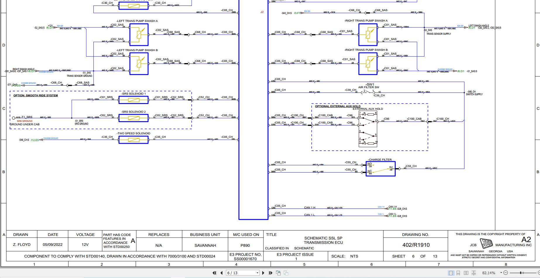 JCB Loader 155 STV RAJ 2022 2025 Electrical and Hydraulic Diagram (2)