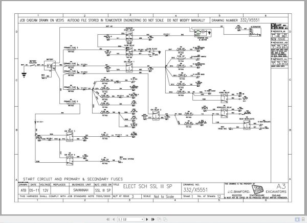 Jcb Loader 155 T3 Ge0 2011 2015 Electrical And Hydraulic Diagram (1)