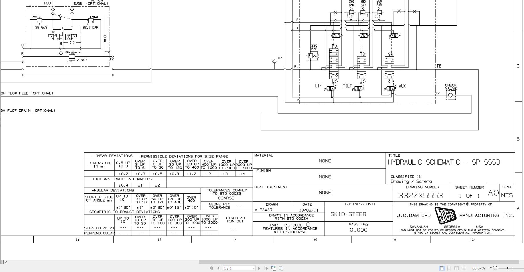 JCB Loader 175 T3 GE0 2012 2015 Electrical and Hydraulic Diagram (2)