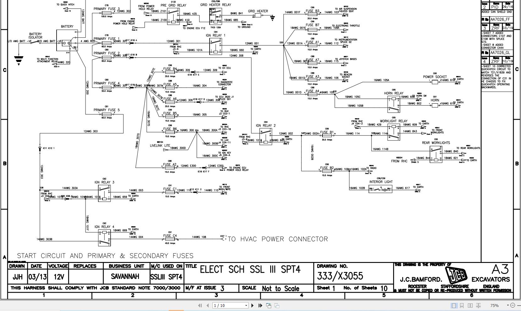 JCB Loader 190 T4F HAR 2015 Electrical Diagram (1)