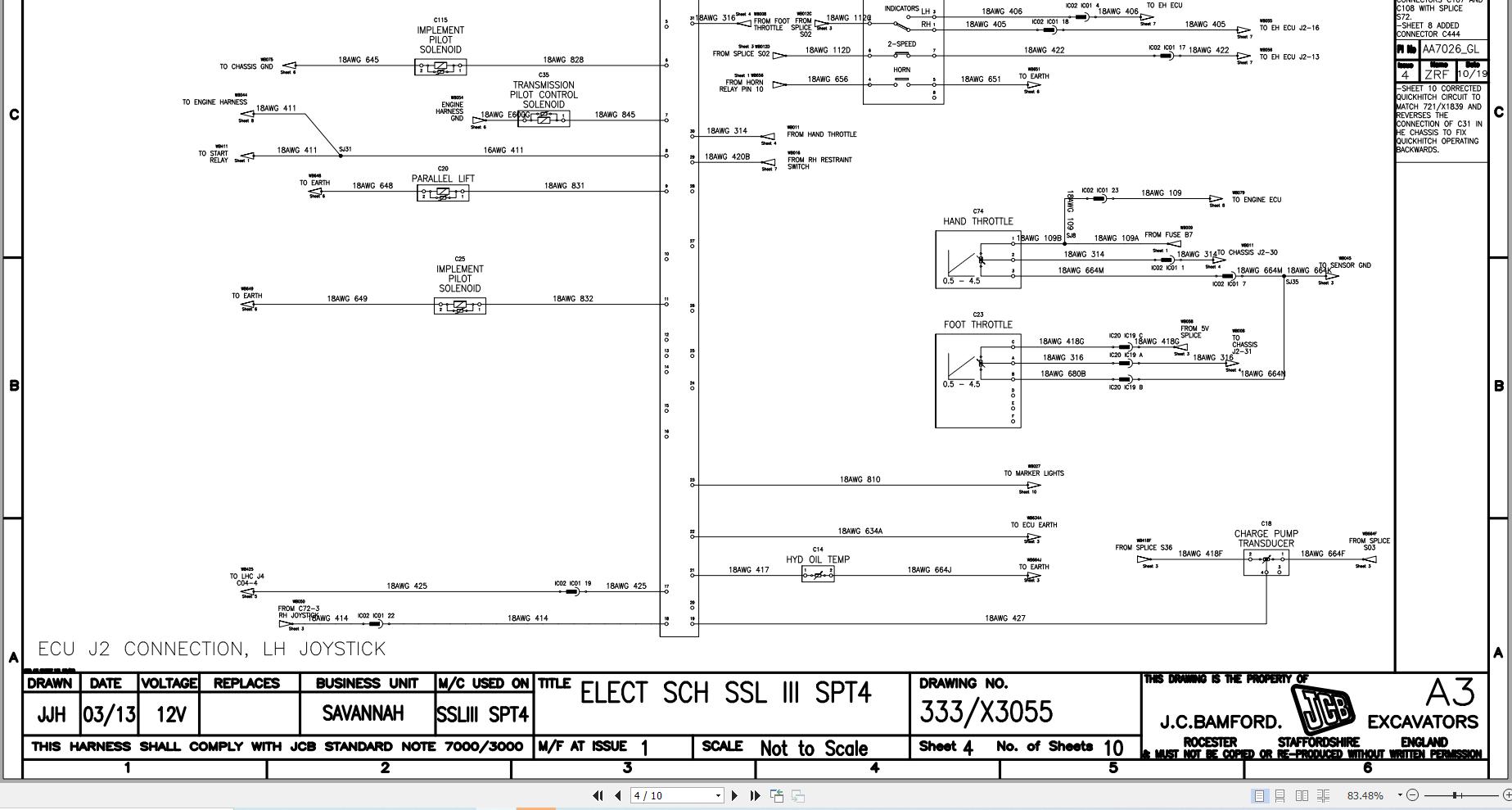 JCB Loader 190 T4F HAR 2015 Electrical Diagram (2)