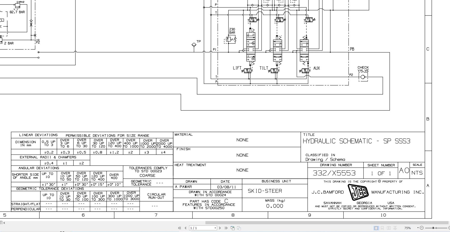 JCB Loader 190T T3 GE0 2012 2015 Electrical and Hydraulic Diagram (2)