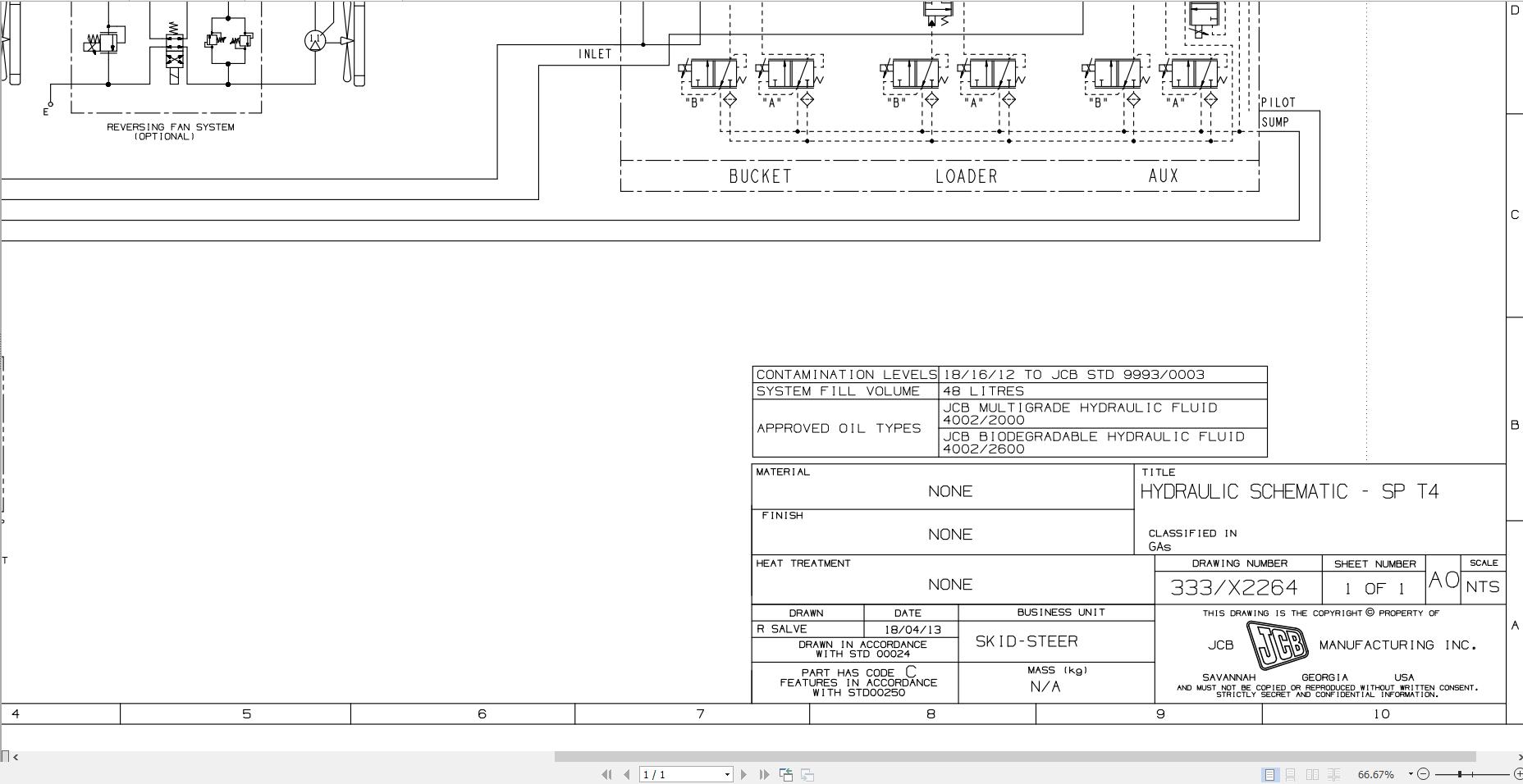 JCB Loader 205T T4F GE0 2014 2017 Electrical and Hydraulic Diagram (1)