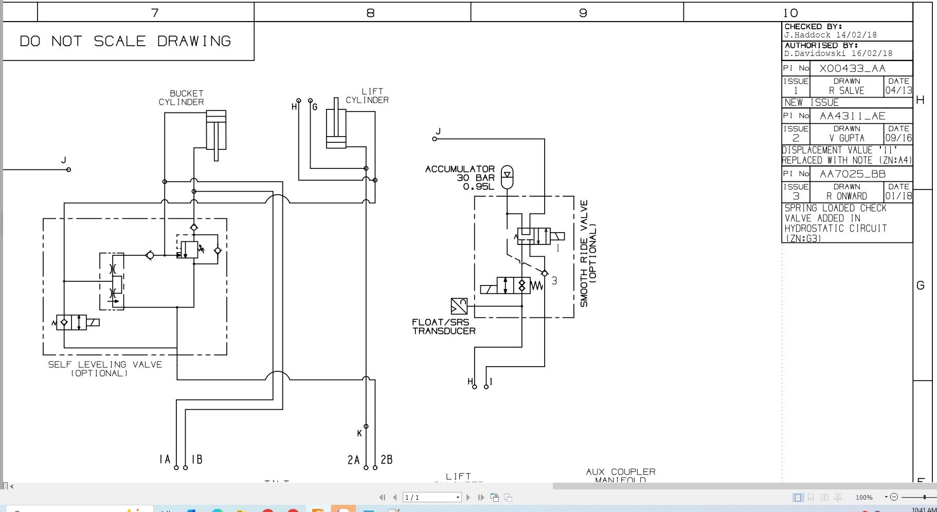 JCB Loader 210 T4F GE0 2017 2020 Electrical and Hydraulic Diagram (2)