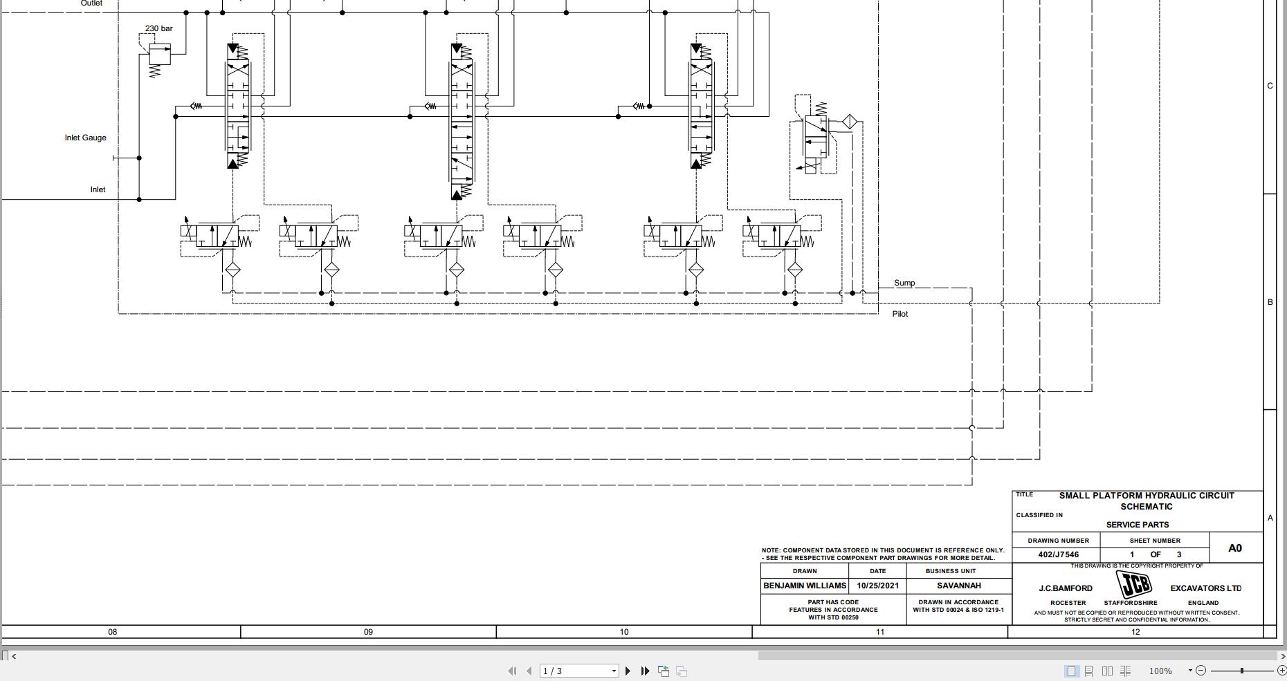 JCB Loader 215 NA T4F GE0 2021 2025 Electrical and Hydraulic Diagram (3)