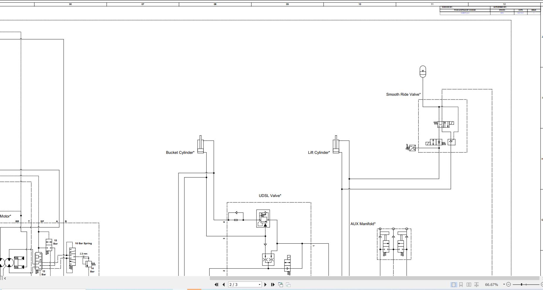 JCB Loader 215 STV GE0 2021 Electrical and Hydraulic Diagram (3)