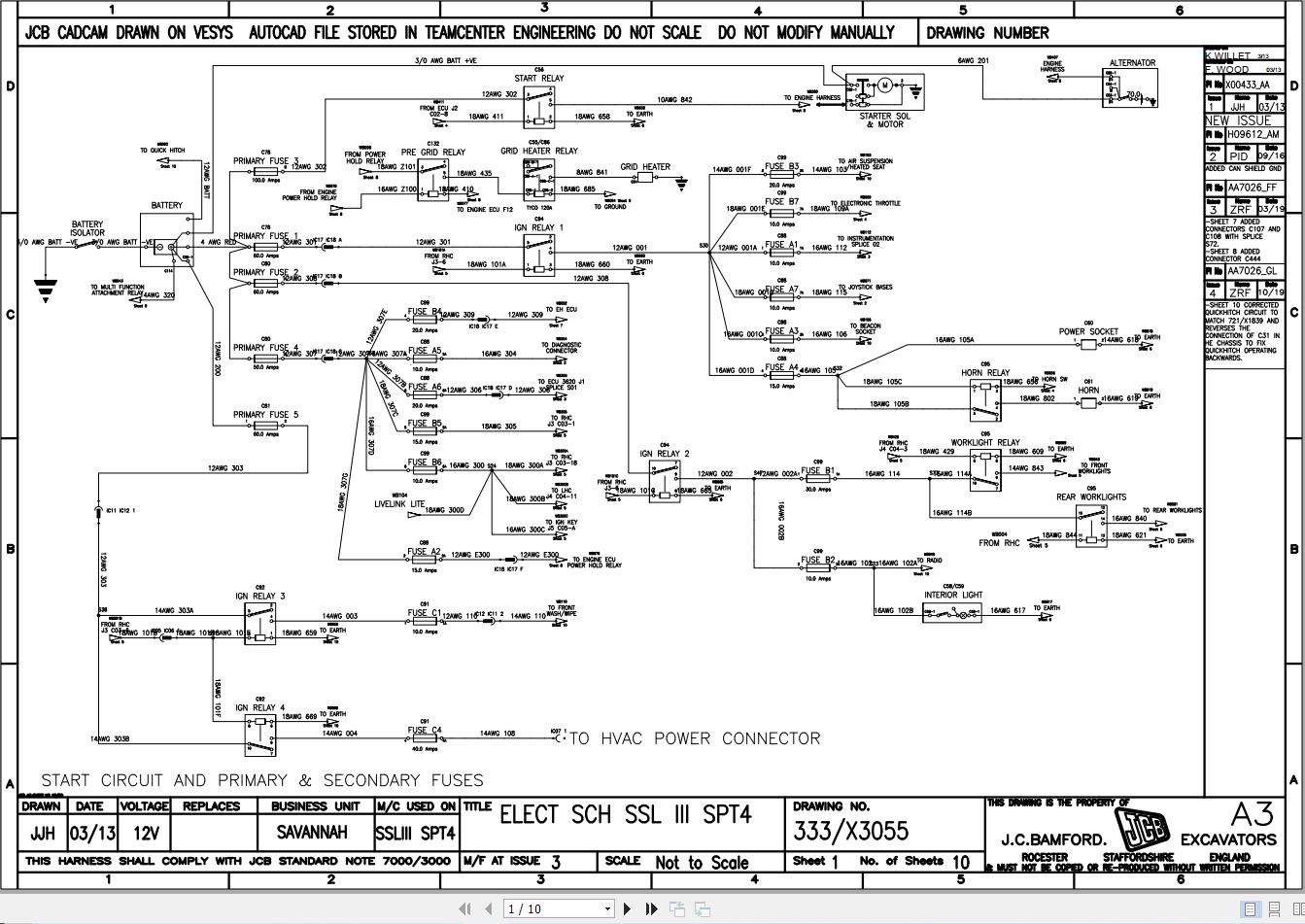 JCB Loader 215T SERIES 2018 2024 Electrical and Hydraulic Diagram (1)