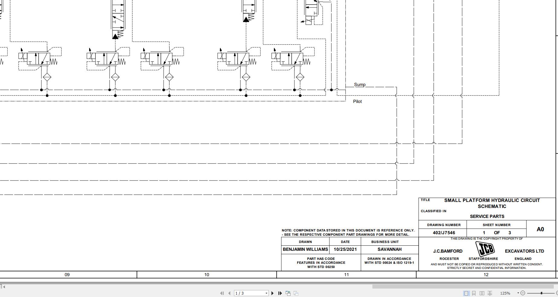 JCB Loader 215T SERIES 2018 2024 Electrical and Hydraulic Diagram (2)