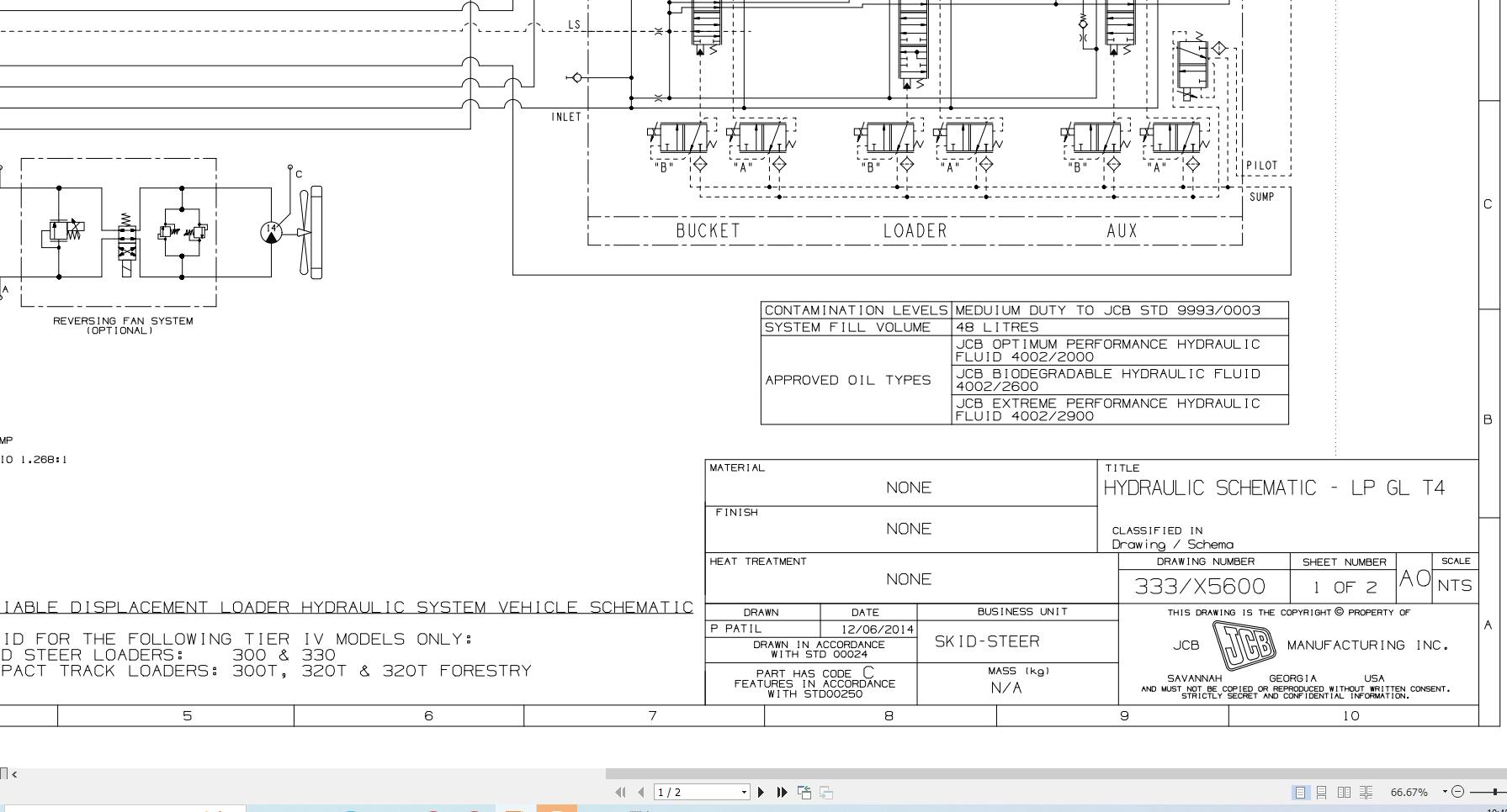 JCB Loader 260 T3 GE0 2010 2017 Electrical and Hydraulic Diagram (3)
