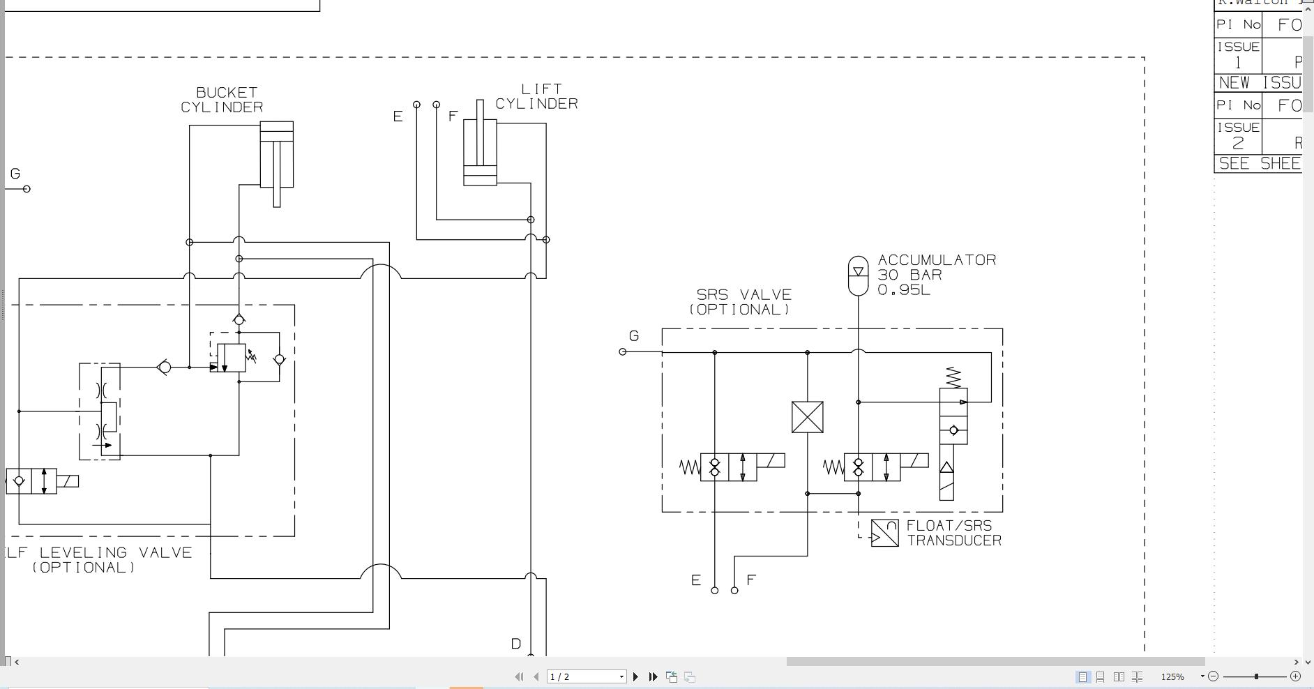 JCB Loader 260 T4F GE0 2013 2017 Electrical and Hydraulic Diagram (2)