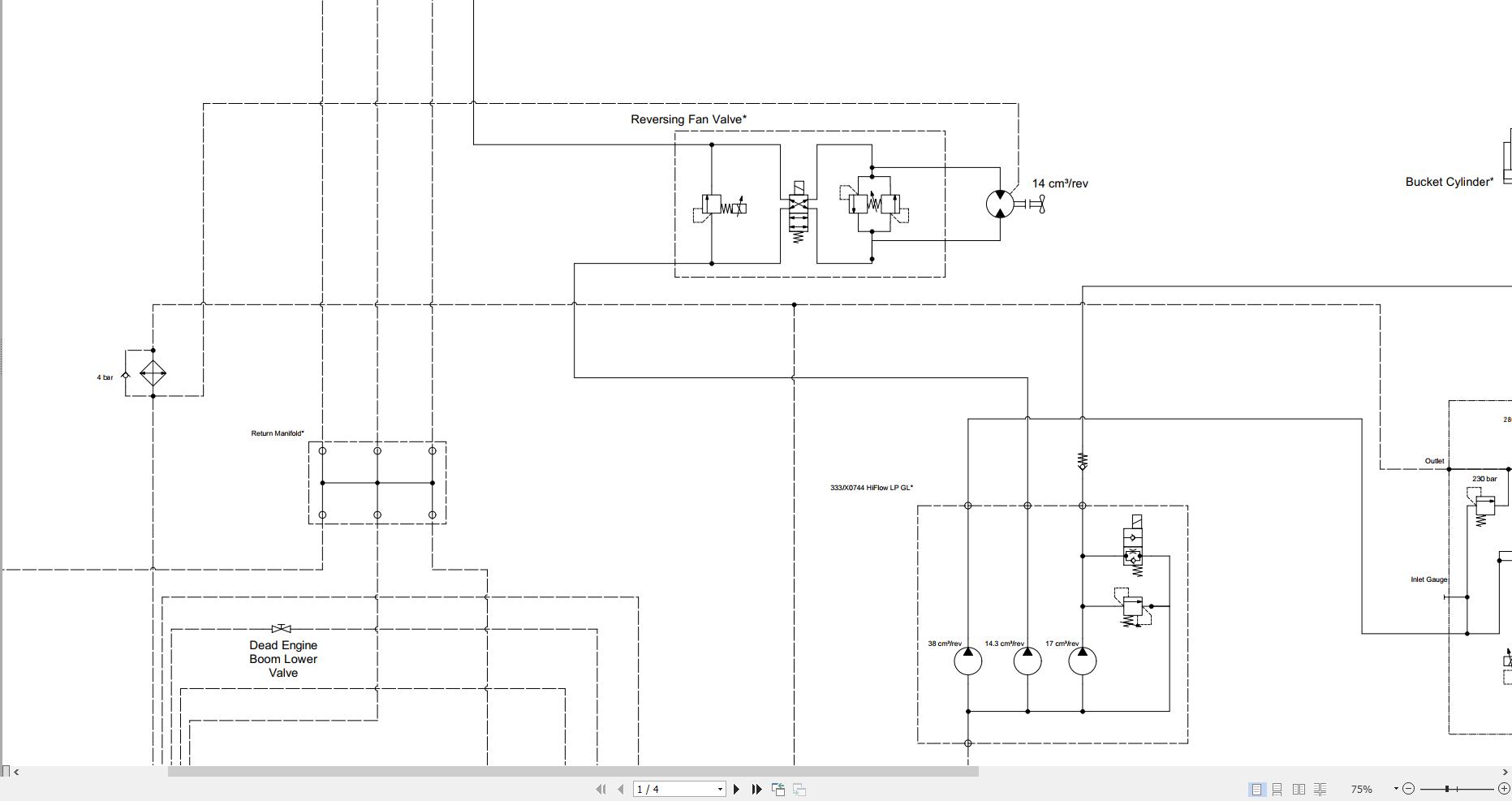 JCB Loader 270T STV GE0 2023 2025 Electrical and Hydraulic Diagram (3)