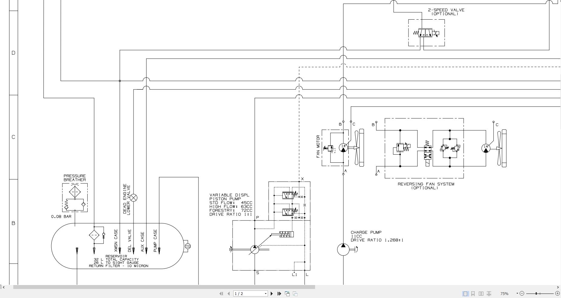 JCB Loader 270T T4F GE0 2017 2021 Electrical and Hydraulic Diagram (2)