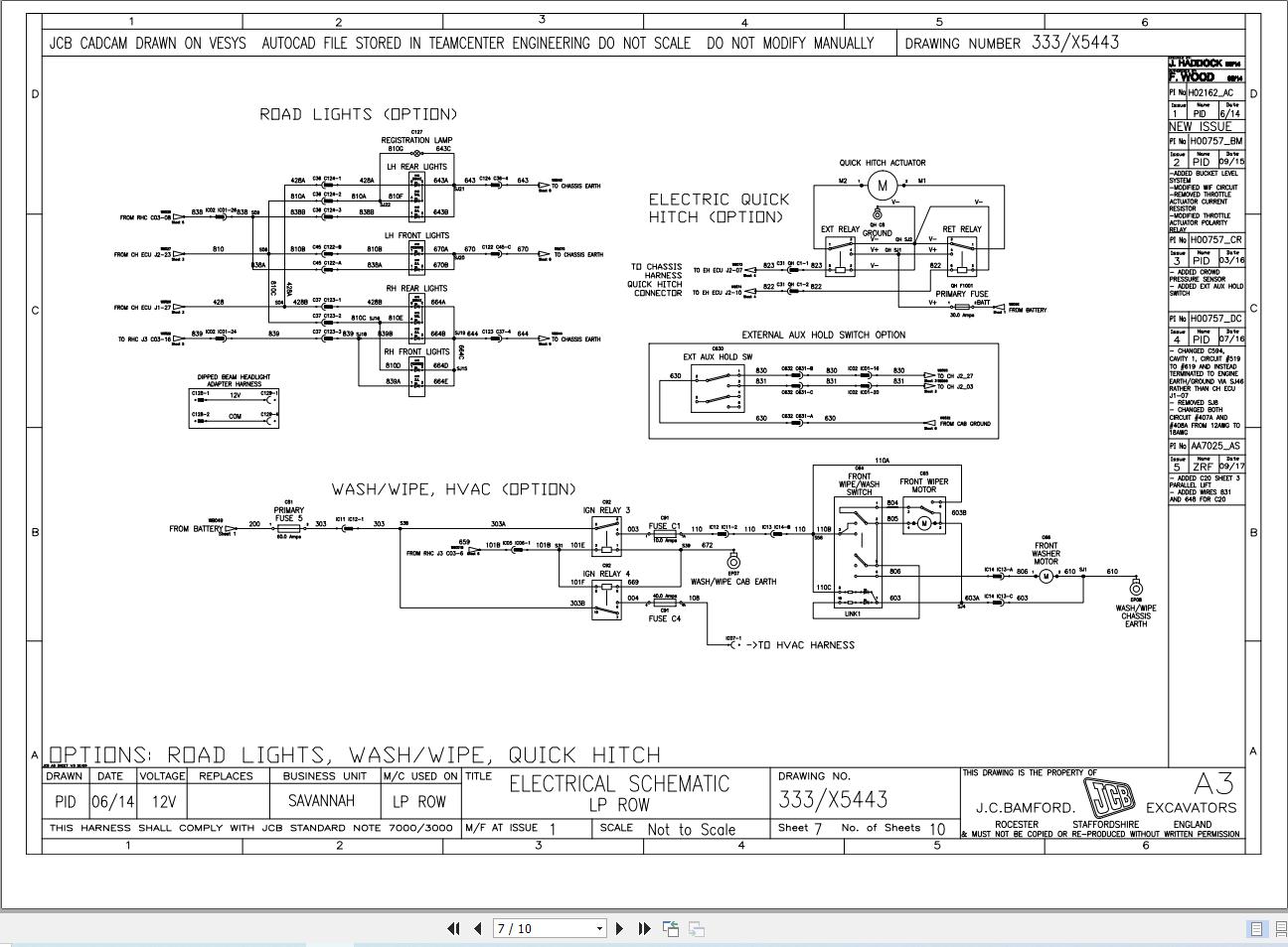 JCB Loader 280 T3 GE0 2010 2015 Electrical and Hydraulic Diagram (1)