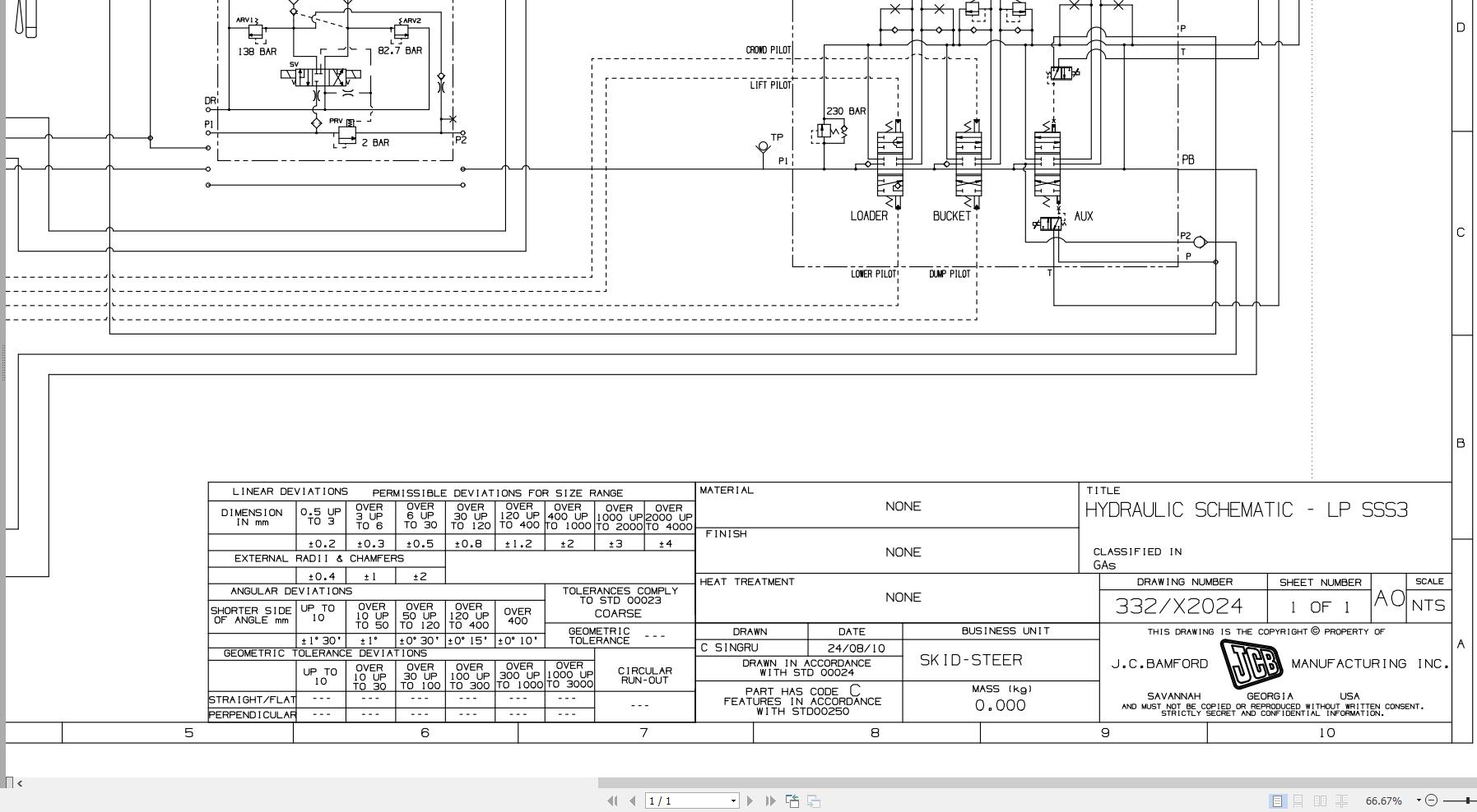 JCB Loader 280 T3 GE0 2010 2015 Electrical and Hydraulic Diagram (2)