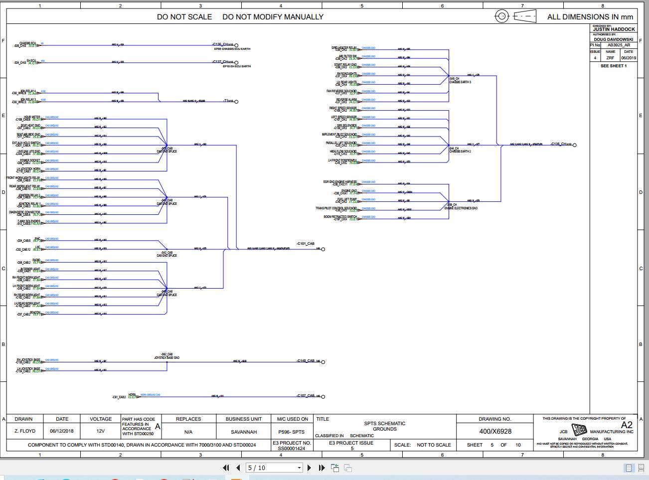 JCB Loader 2TS 7T T4F GE0 2019 2022 Electrical Diagram (2)