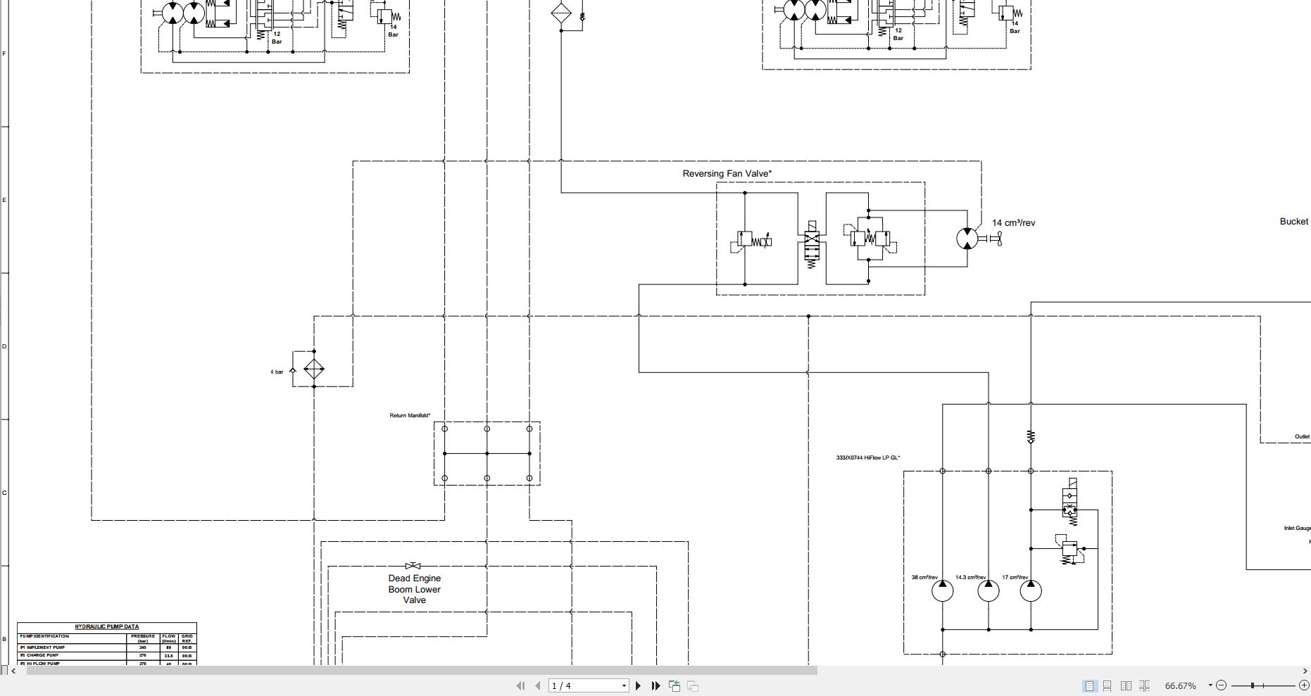 JCB Loader 300T NA T4F GE0 2022 2025 Electrical and Hydraulic Diagram (3)