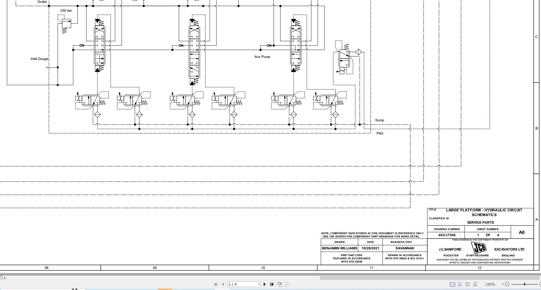 JCB Loader 300T ROW T3 GE0 2021 2025 Electrical and Hydraulic Diagram (3)