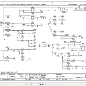 JCB Loader 300T T3 GE0 2011 2021 Electrical and Hydraulic Diagram (1)