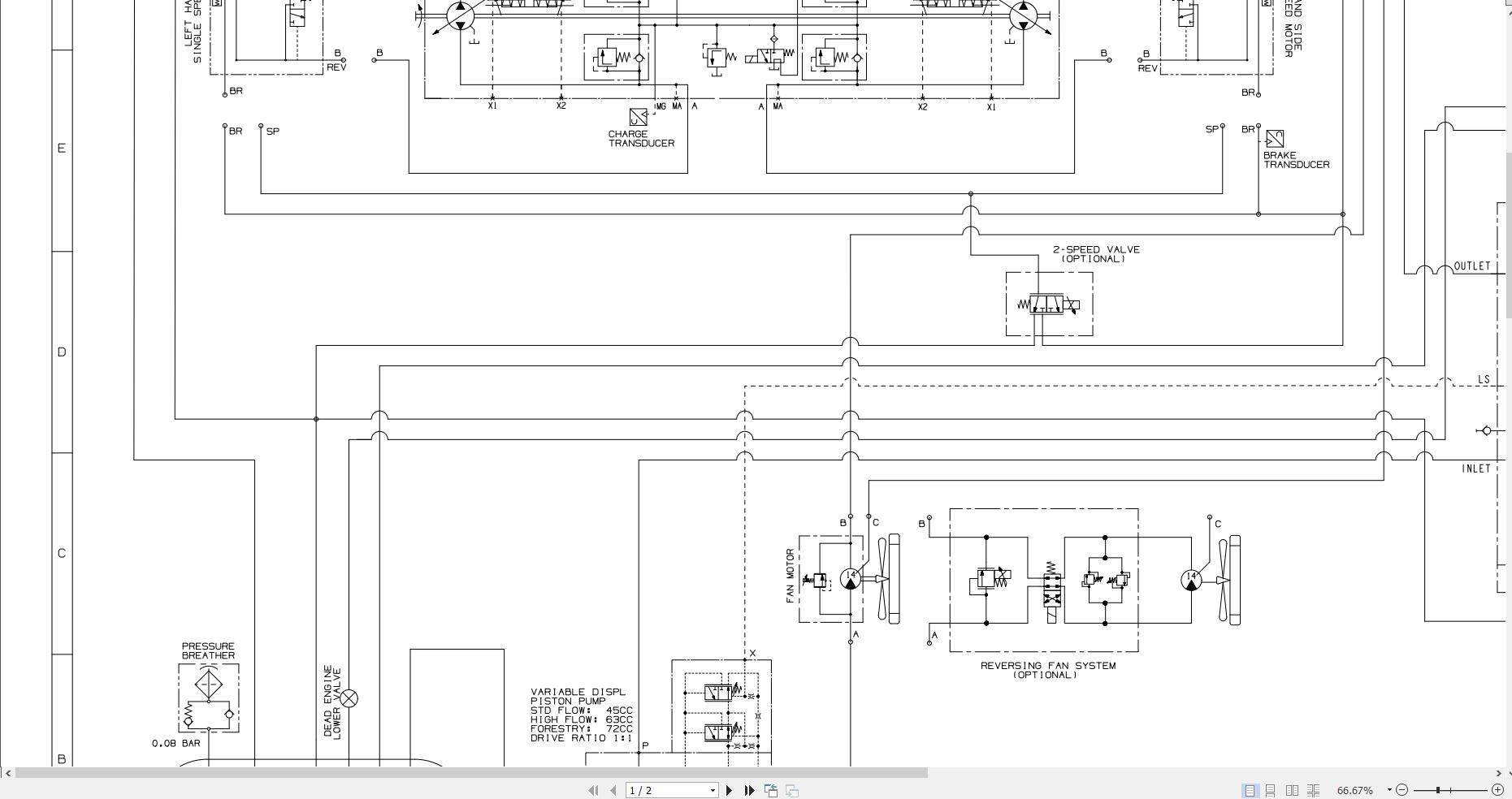 JCB Loader 300T T4F GE0 2013 2021 Electrical and Hydraulic Diagram (2)