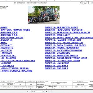 JCB Loader 3CX Compact STV 2020 2025 Electrical and Hydraulic Diagram (1)