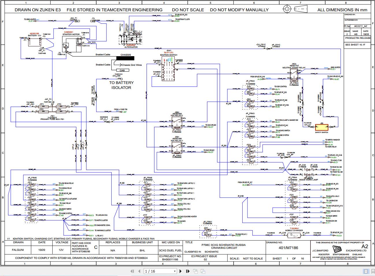 JCB Loader 3CX DUAL FUEL 2019 2021 Electrical and Hydraulic Diagram (1)