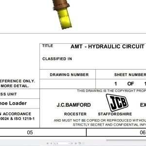 JCB Loader 3CX PRO T3 HAR 2023 2025 Transmission Hydraulic Diagram (1)