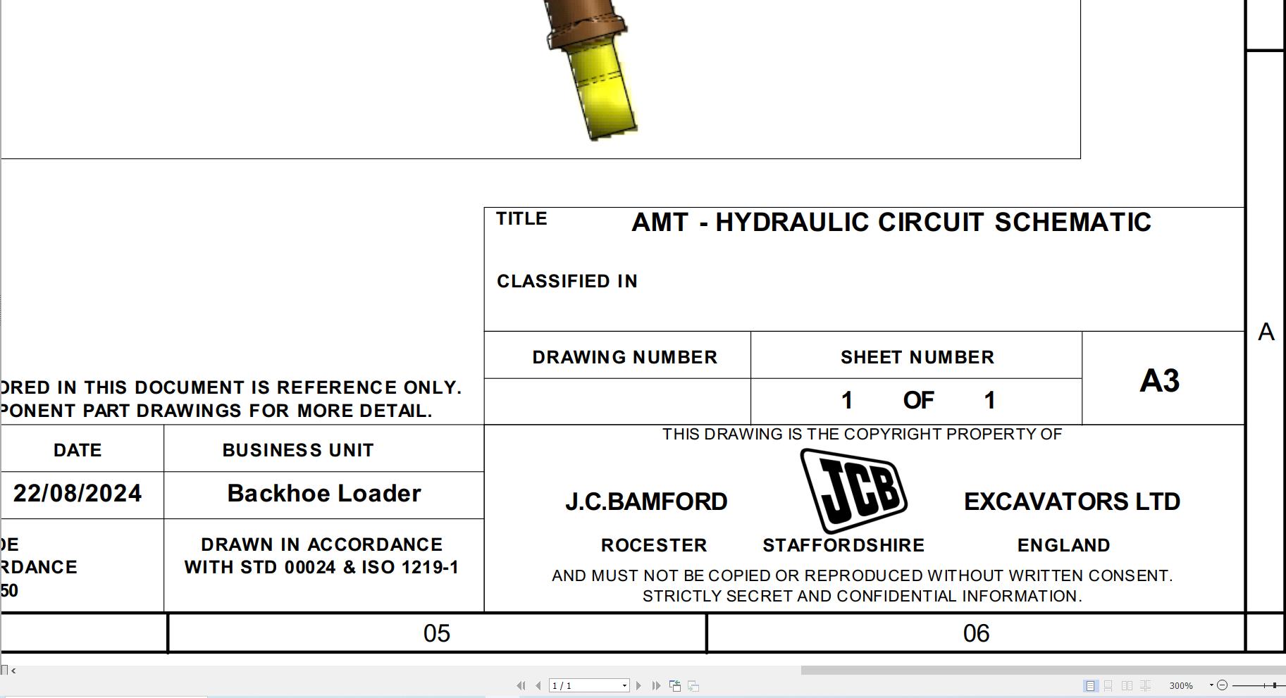 JCB Loader 3CX PRO T3 HAR 2023 2025 Transmission Hydraulic Diagram (1)