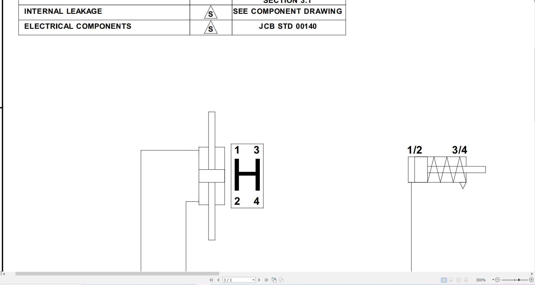 JCB Loader 3CX PRO T3 HAR 2023 2025 Transmission Hydraulic Diagram (2)