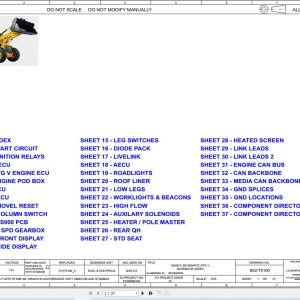 JCB Loader 3CX Servo Controls STV 2021 2025 Electrical and Hydraulic Diagram (1)