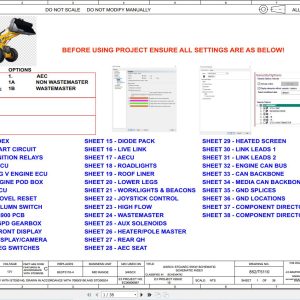 JCB Loader 3CX Servo Controls STV 55kW 2019 2025 Electrical and Hydraulic Diagram (1)