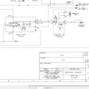 JCB Loader 3CX T2 JCB JCB 2004 2025 Electrical and Hydraulic Diagram (1)
