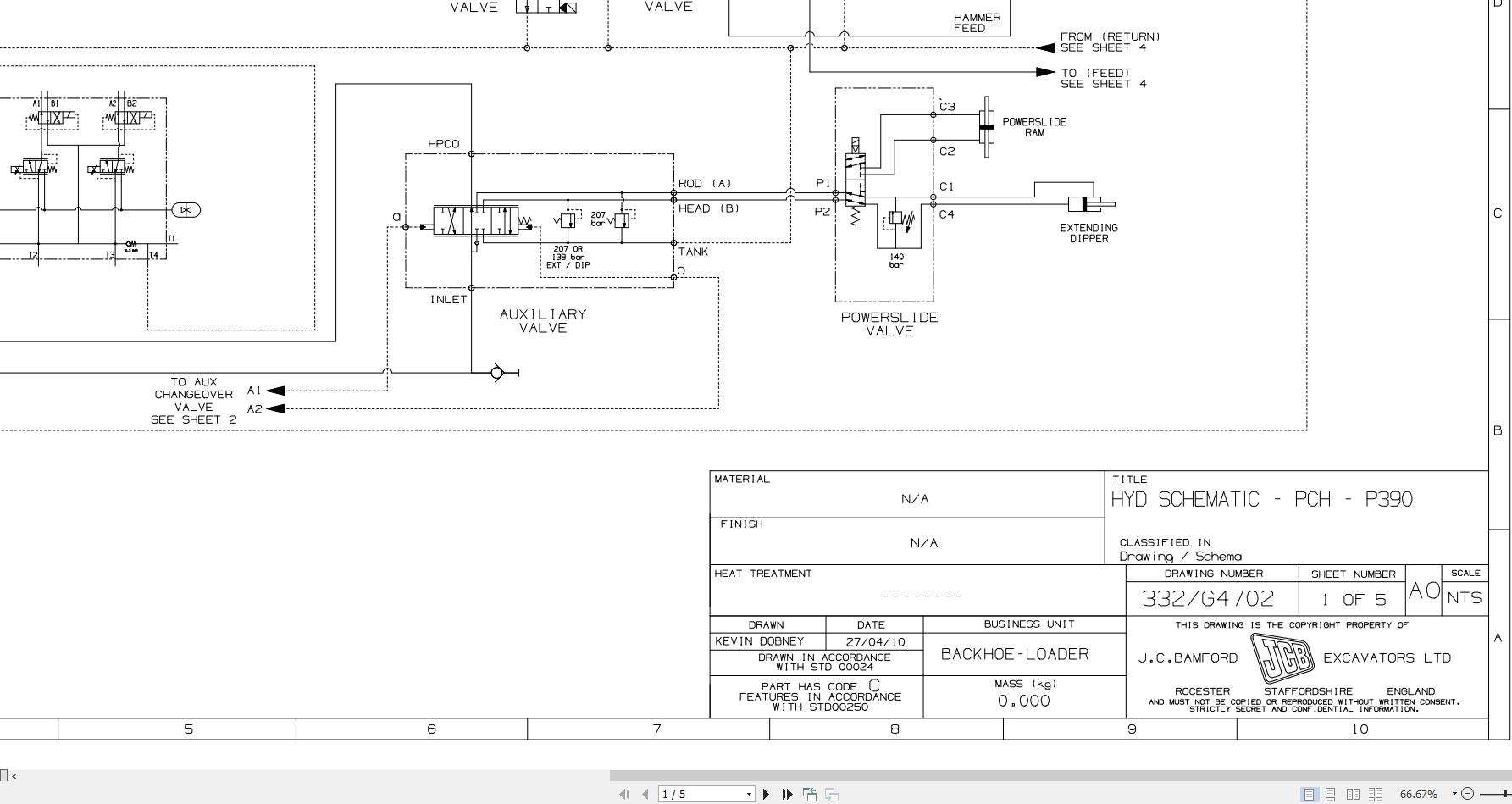 JCB Loader 3CX T2 JCB JCB 2004 2025 Electrical and Hydraulic Diagram (1)