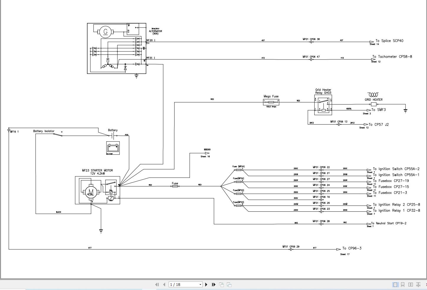 JCB Loader 3CX T2 MCW3CX4 2019 2022 Electrical and Hydraulic Diagram (2)