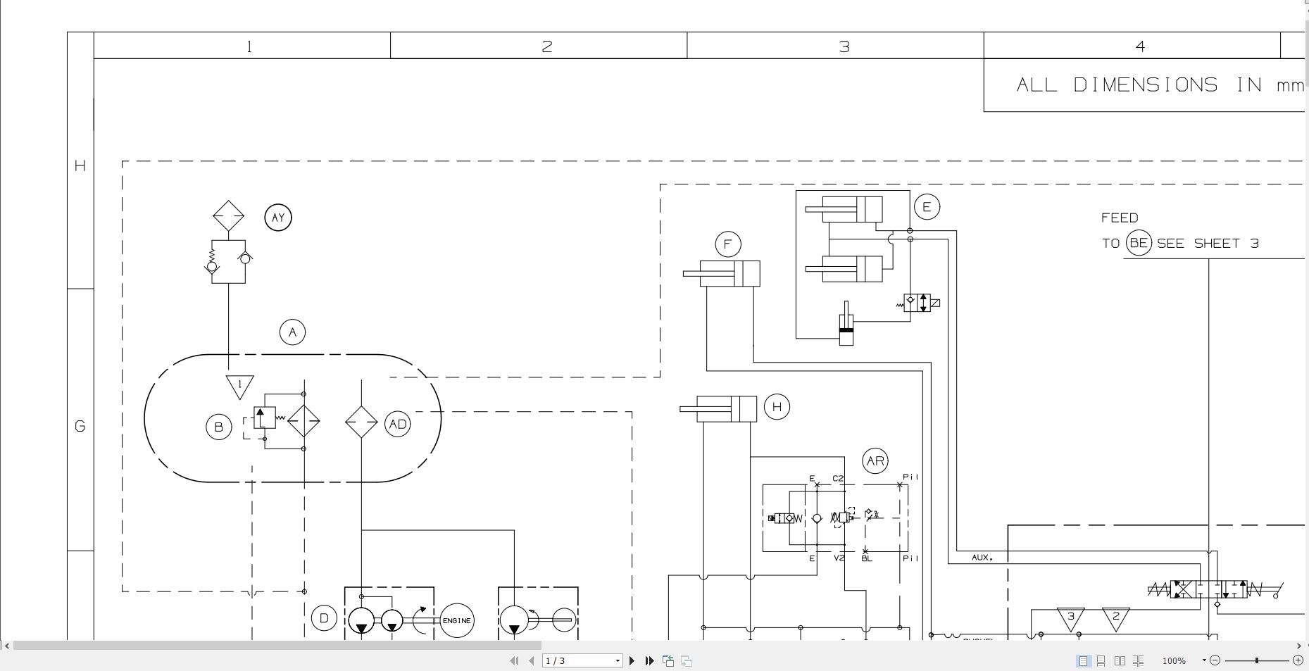JCB Loader 3CX T4F JCB 2012 2025 Electrical and Hydraulic Diagram (3)