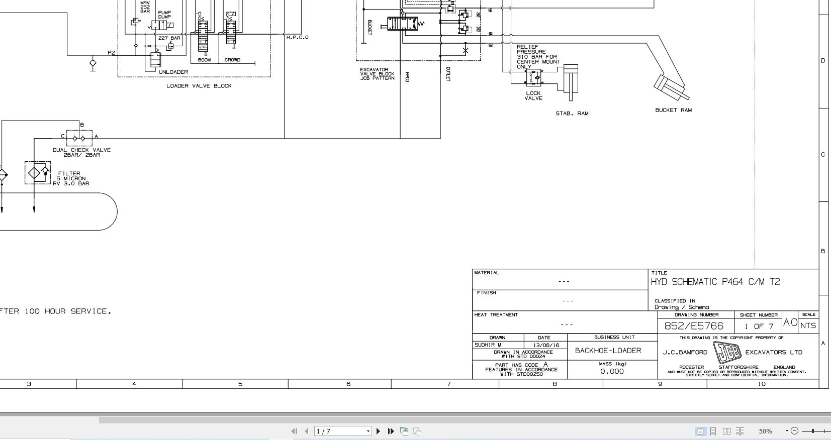 JCB Loader 3CXG T2 HAR 2014 2024 Electrical and Hydraulic Diagram (2)