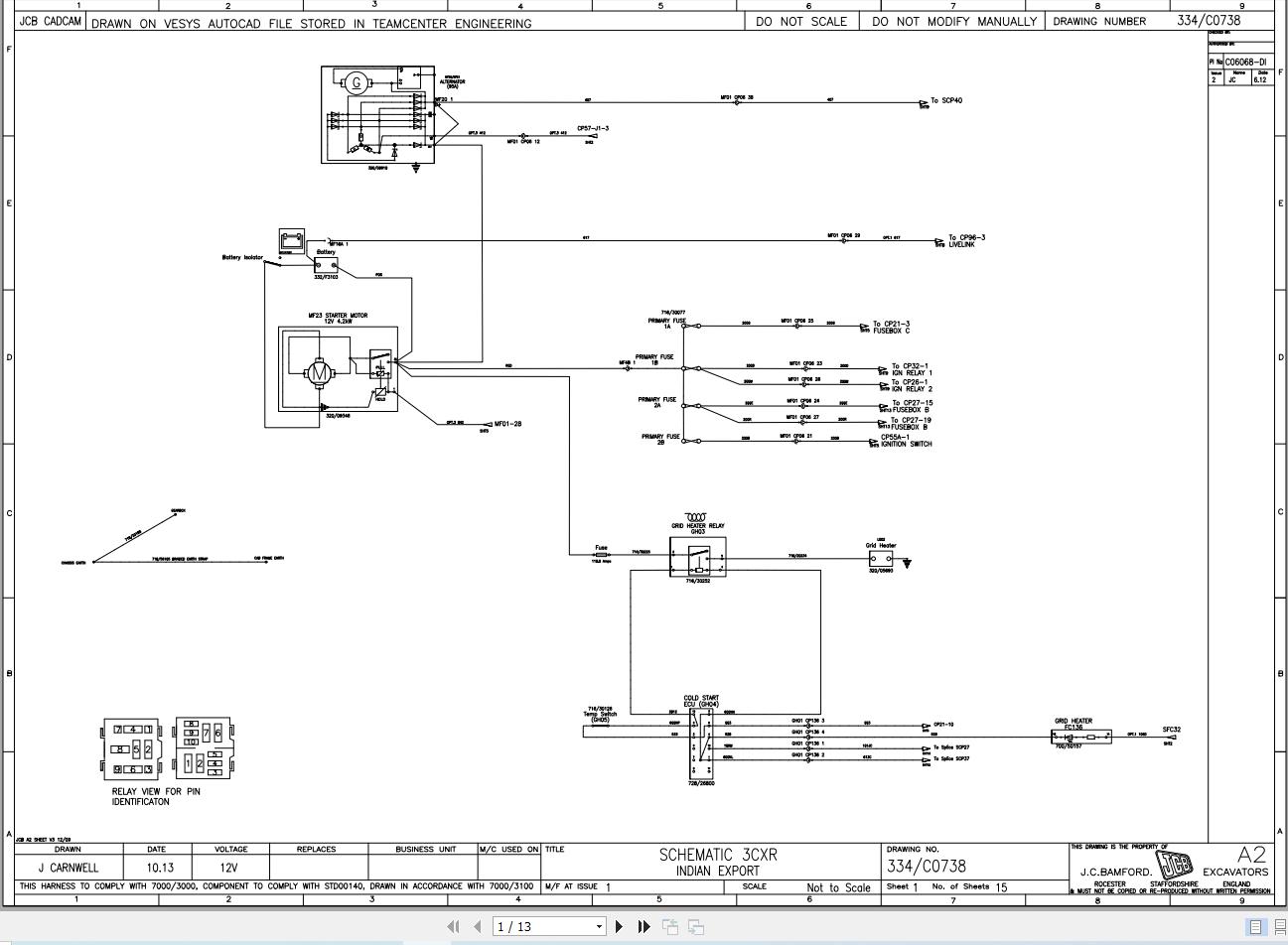 JCB Loader 3CXG T2 S0R 2015 2022 Electrical and Hydraulic Diagram (1)