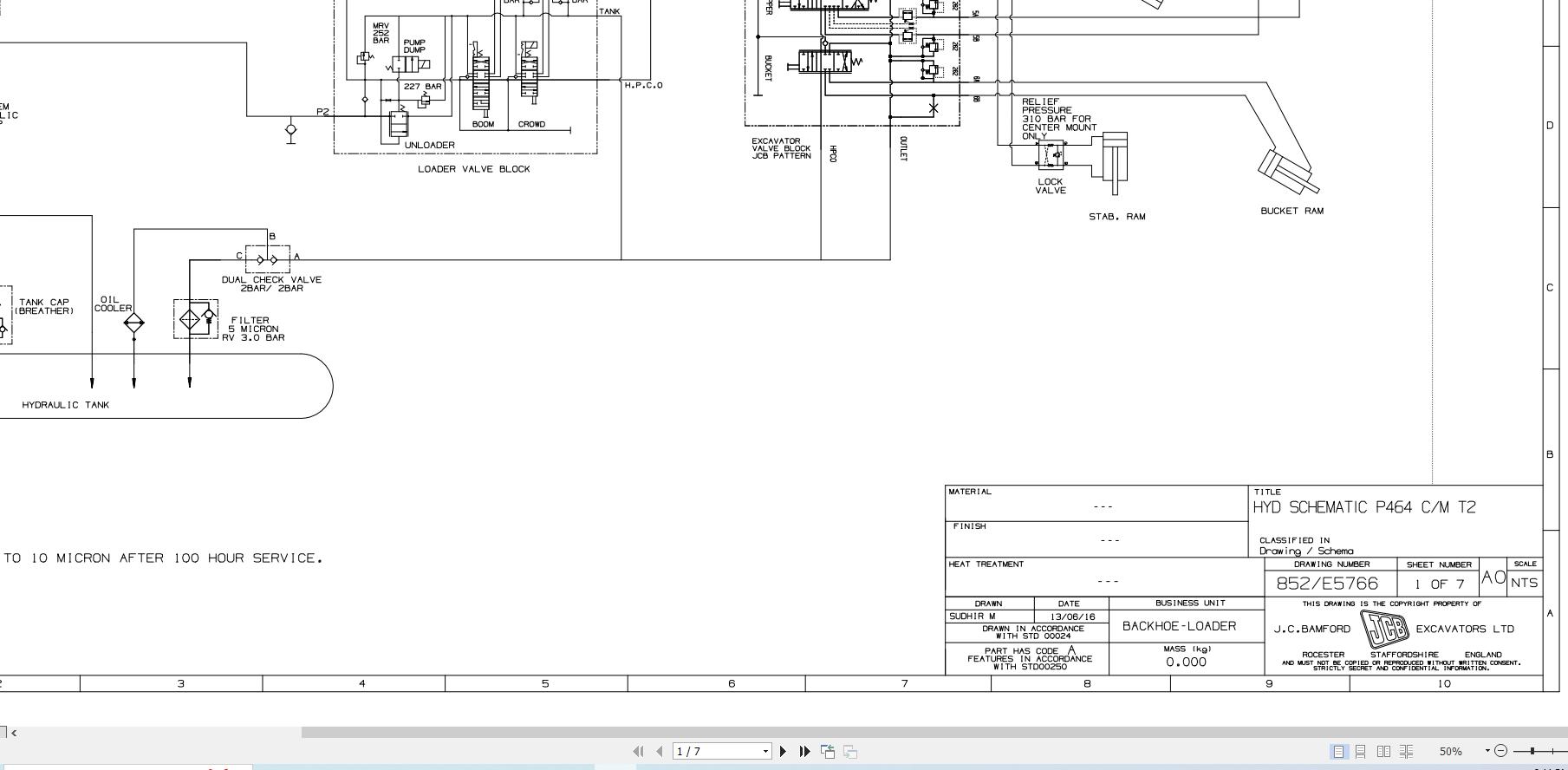 JCB Loader 3CXG T2 S0R 2015 2022 Electrical and Hydraulic Diagram (2)