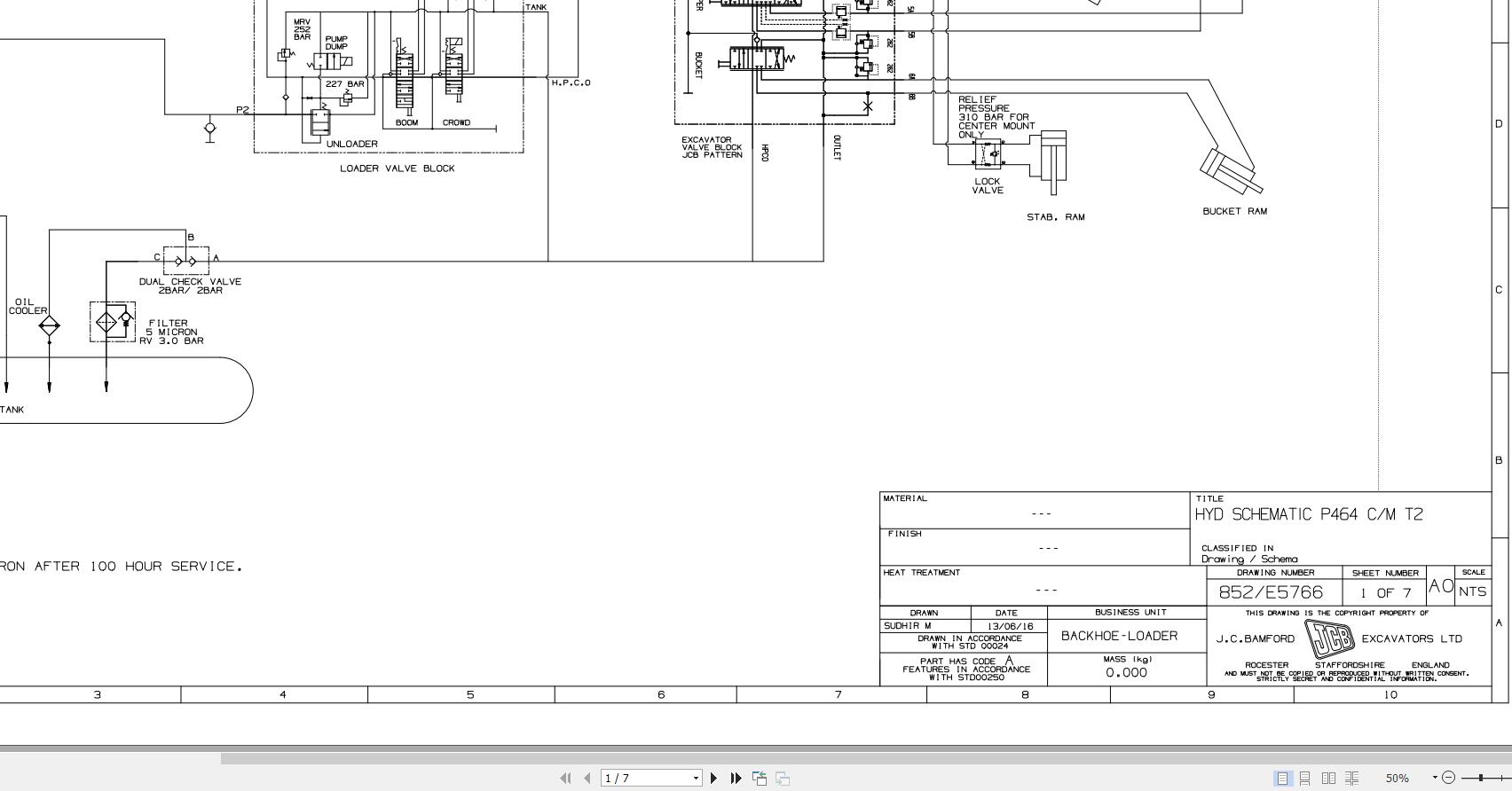 JCB Loader 3CXG T3 HAR 2015 2021 Electrical and Hydraulic Diagram (2)