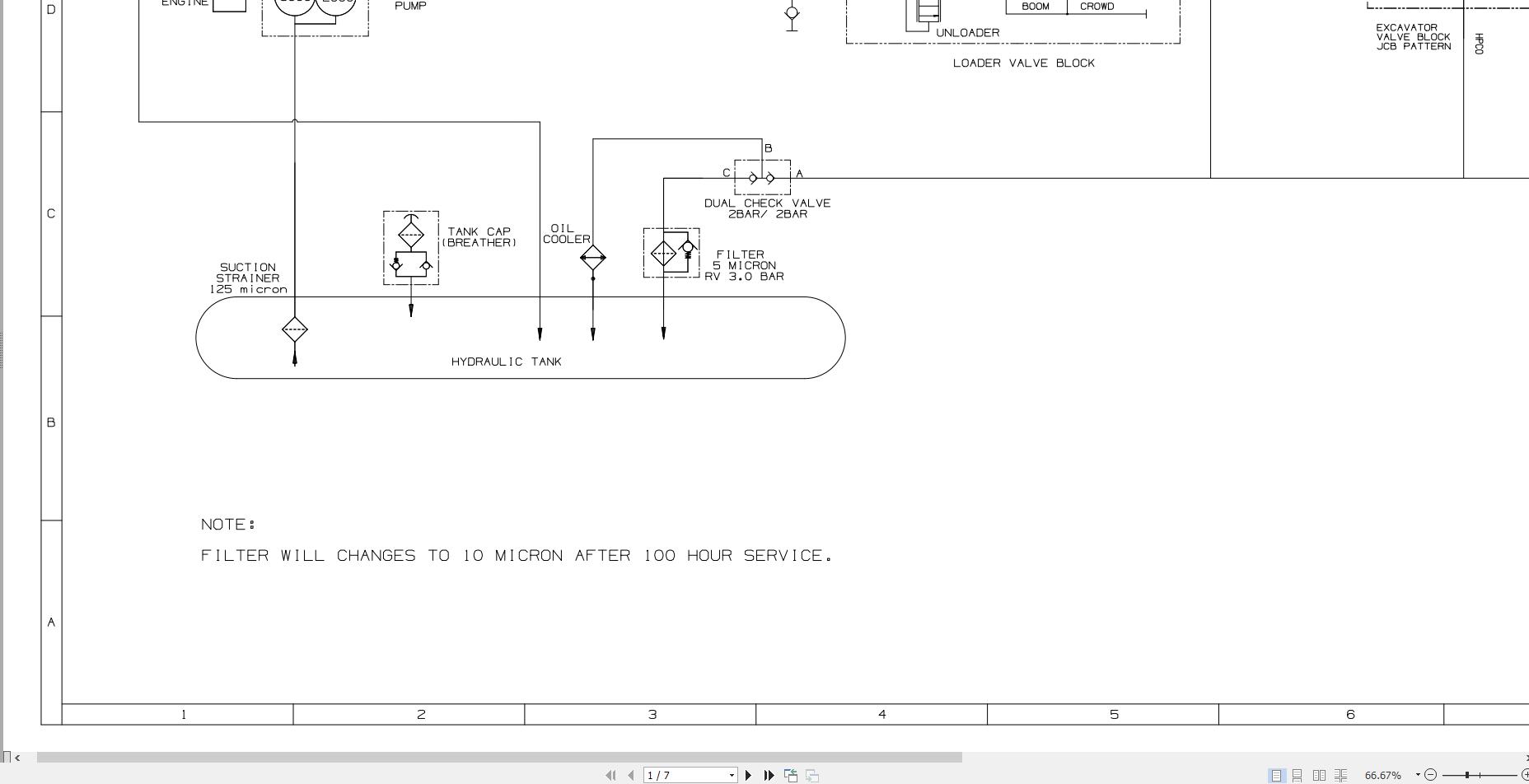 JCB Loader 3CXG T3 S0R 2017 2025 Electrical and Hydraulic Diagram (2)