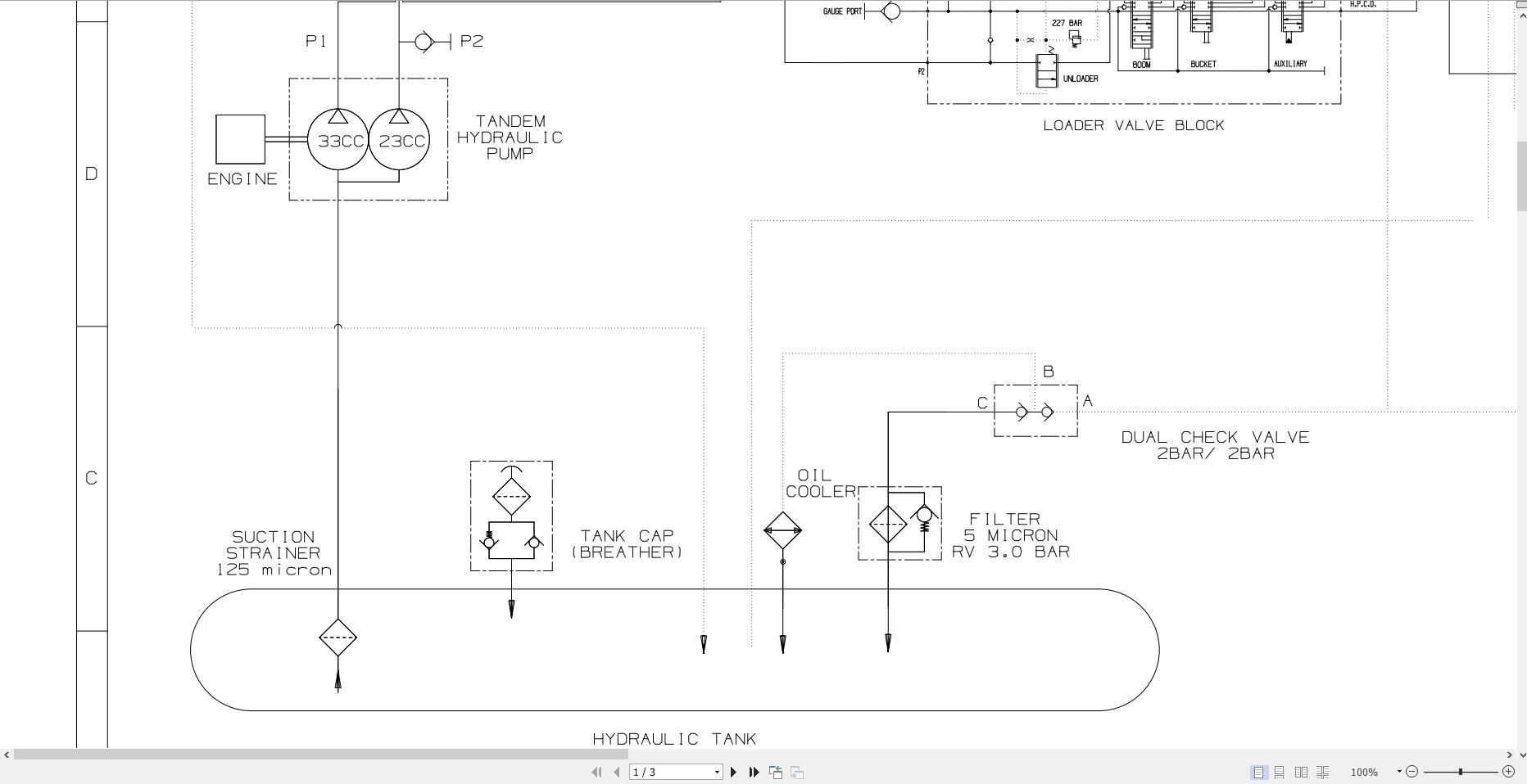 JCB Loader 3CXG T4F JCB 2016 2022 Electrical and Hydraulic Diagram (2)