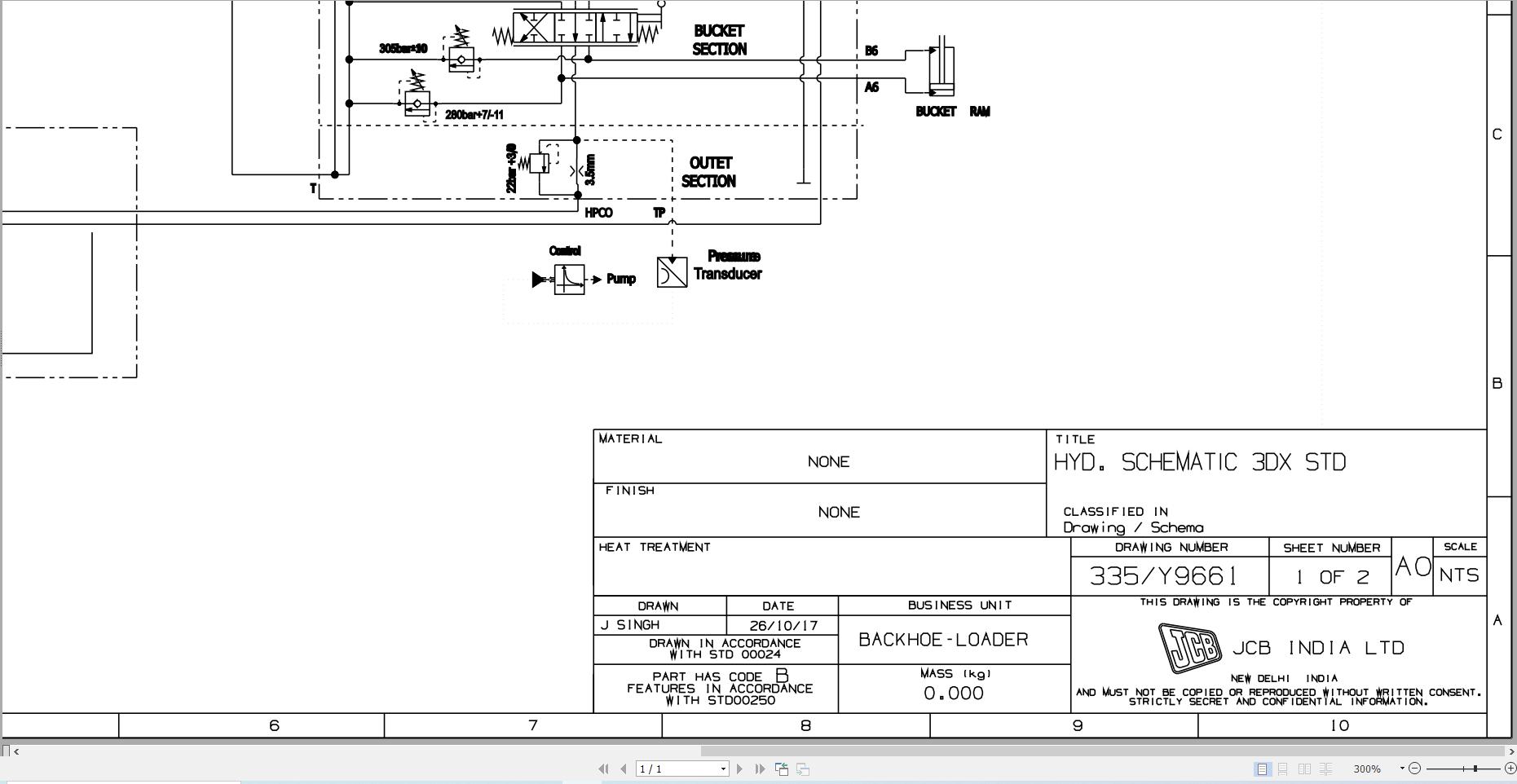 JCB Loader 3DX BSII BSIII 2010 2017 Electrical and Hydraulic Diagram (2)