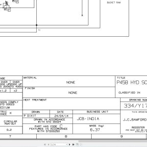 JCB Loader 3DX Pre BSII 1981 2018 Hydraulic Diagram (1)