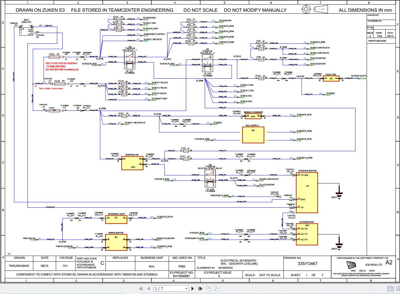 JCB Loader 3DX T2 2018 2020 Electrical and Hydraulic Diagram (1)