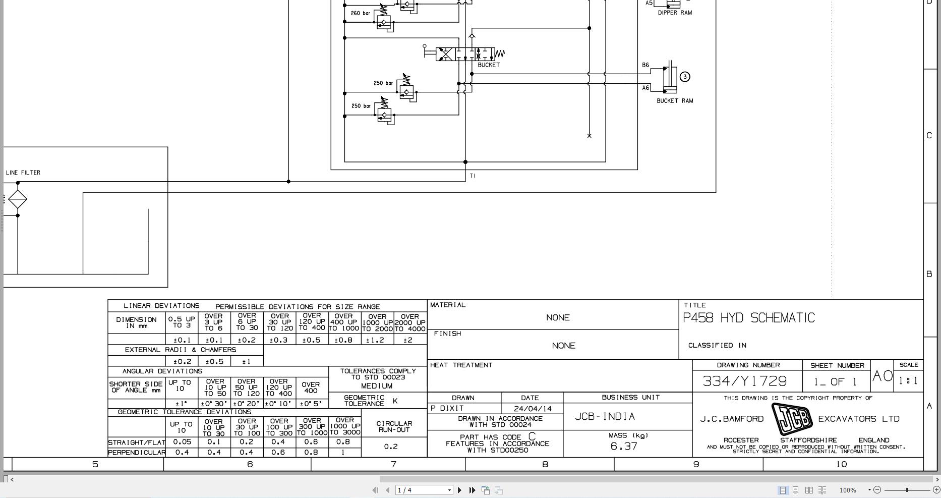 JCB Loader 3DX T2 2018 2020 Electrical and Hydraulic Diagram (2)