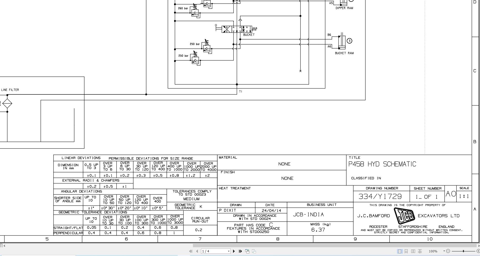 JCB Loader 3DX T3 1970 2025 Electrical and Hydraulic Diagram (2)