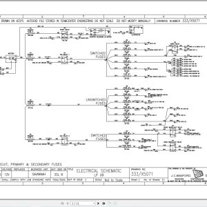 JCB Loader 3TS 8W T4F GE0 2016 2022 Electrical and Hydraulic Diagram (1)