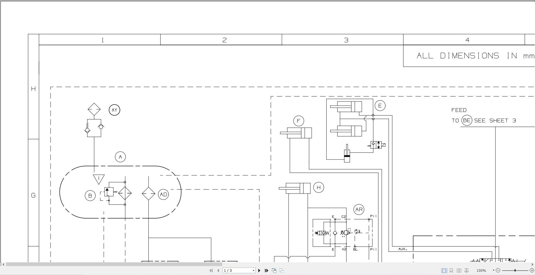 JCB Loader 4CX T2 JCB 2006 2008 Hydraulic Diagram (2)