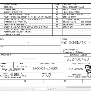 JCB Loader 4CX T2 JCB JCB 2004 2025 Electrical and Hydraulic Diagram (1)