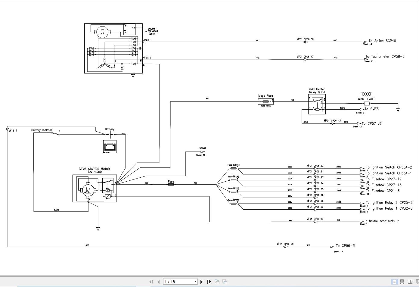 JCB Loader 4CX T2 MCW 2019 2022 Electrical and Hydraulic Diagram (2)